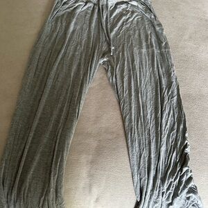 Ambrielle Gray Sleepwear Capris Pants